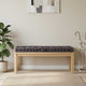 Vidaxl palletvloerkussen 120x40x7 cm katoen antraciet