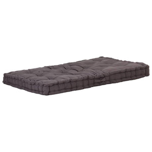 Vidaxl palletvloerkussen 120x80x10 cm katoen antraciet