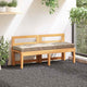 Vidaxl palletvloerkussen 120x40x7 cm katoen beige