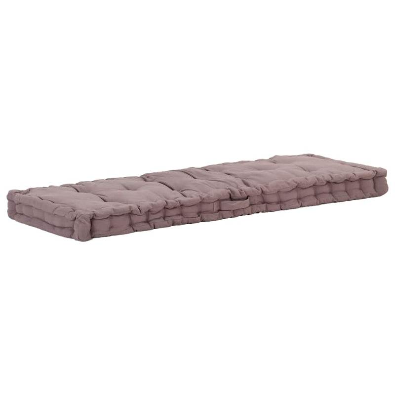 Load image into Gallery viewer, Vidaxl palletvloerkussen 120x40x7 cm katoen taupe
