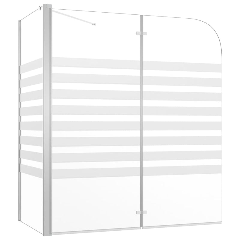 Load image into Gallery viewer, Vidaxl badwand gestreept 120x68x130 cm gehard glas
