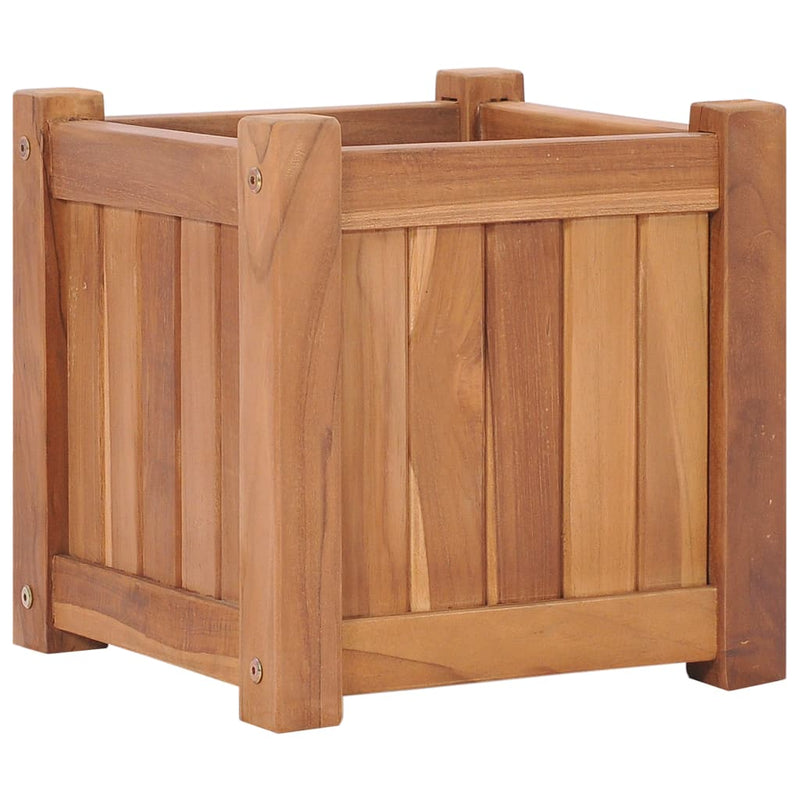 Load image into Gallery viewer, Vidaxl plantenbak verhoogd 30x30x30 cm massief teakhout
