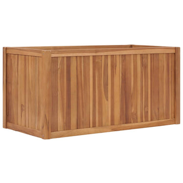 Vidaxl plantenbak verhoogd 100x50x50 cm massief teakhout