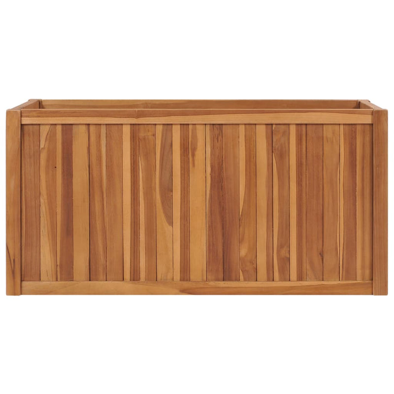 Load image into Gallery viewer, Vidaxl plantenbak verhoogd 100x50x50 cm massief teakhout
