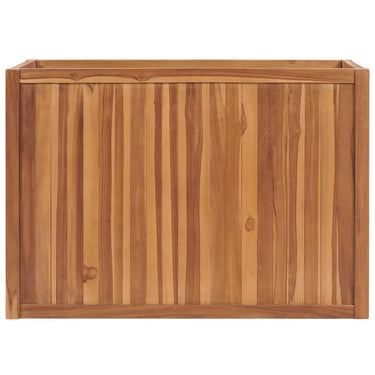 Vidaxl plantenbak verhoogd 100x50x70 cm massief teakhout