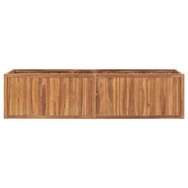Vidaxl plantenbak verhoogd 200x50x50 cm massief teakhout
