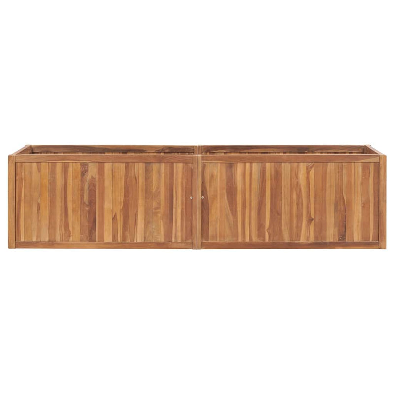 Afbeelding laden in galerijviewer, Vidaxl plantenbak verhoogd 200x50x50 cm massief teakhout
