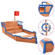 Vidaxl zandbak piratenschip 190x94,5x101 cm vurenhout