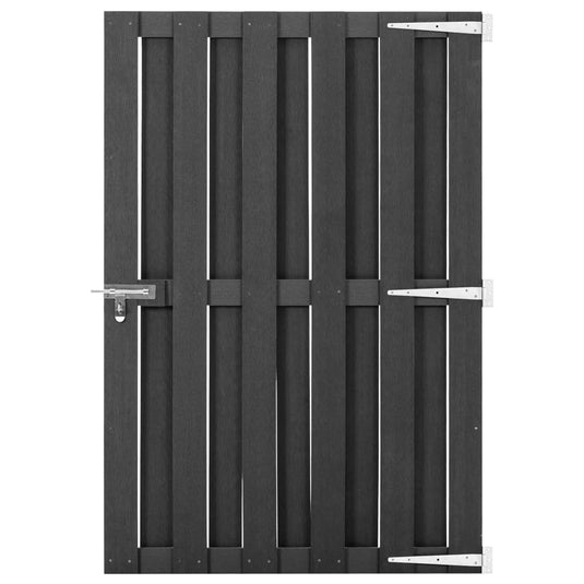 Vidaxl poort 100x150 cm hkc grijs