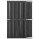 Vidaxl poort 100x150 cm hkc grijs