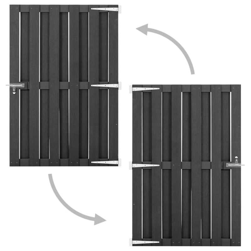 Load image into Gallery viewer, Vidaxl poort 100x150 cm hkc grijs
