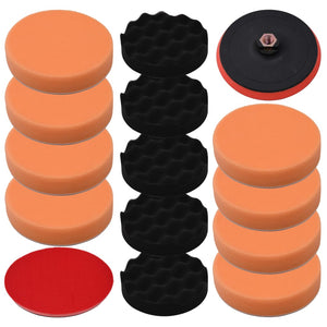Vidaxl 14-delige polijstpadset 150 mm