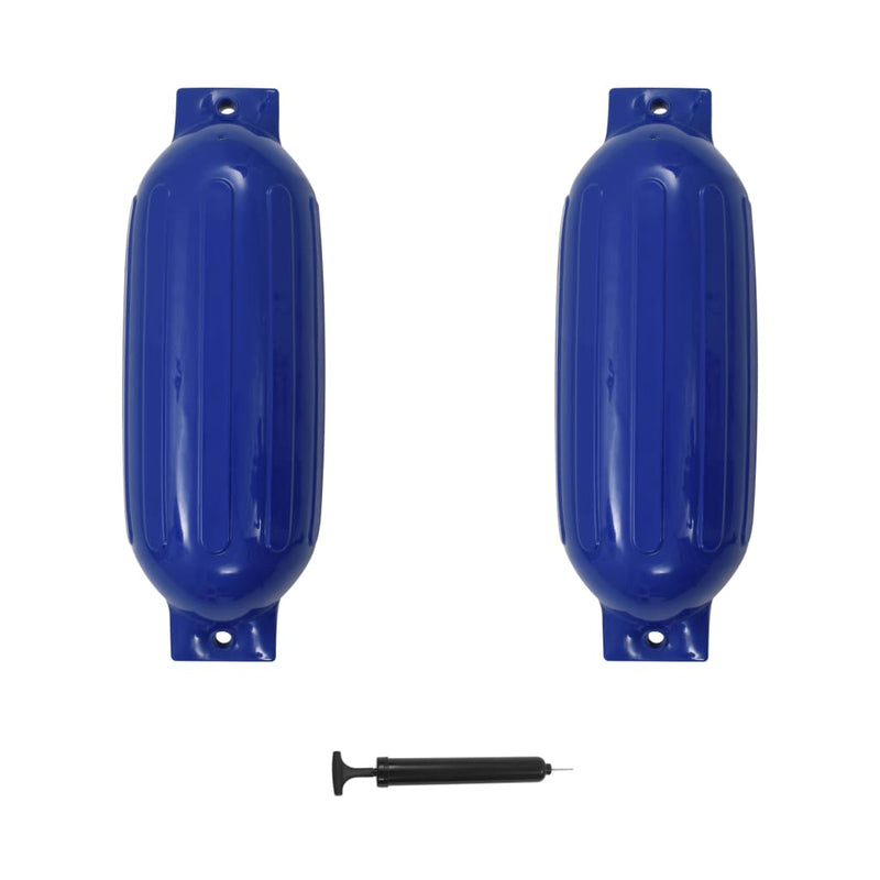 Load image into Gallery viewer, Vidaxl bootstootkussens 2 st 69x21,5 cm pvc blauw
