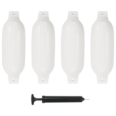 Vidaxl bootstootkussens 4 st 41x11,5 cm pvc wit