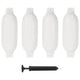 Vidaxl bootstootkussens 4 st 41x11,5 cm pvc wit
