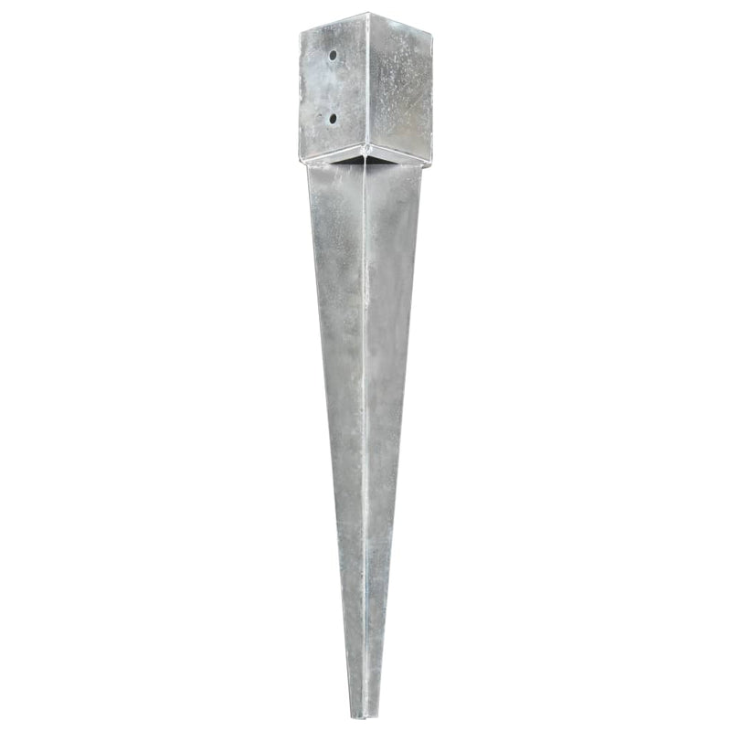 Load image into Gallery viewer, Vidaxl grondpinnen 12 st 10x10x76 cm gegalvaniseerd staal zilverkleurig
