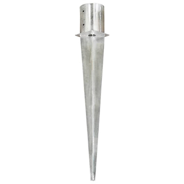Vidaxl grondpinnen 2 st 12x91 cm gegalvaniseerd staal zilverkleurig