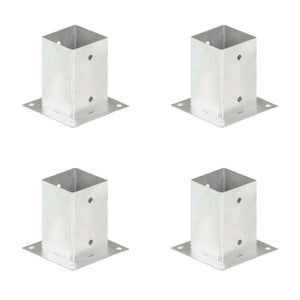 Vidaxl paalankers 4 st 91 mm gegalvaniseerd metaal