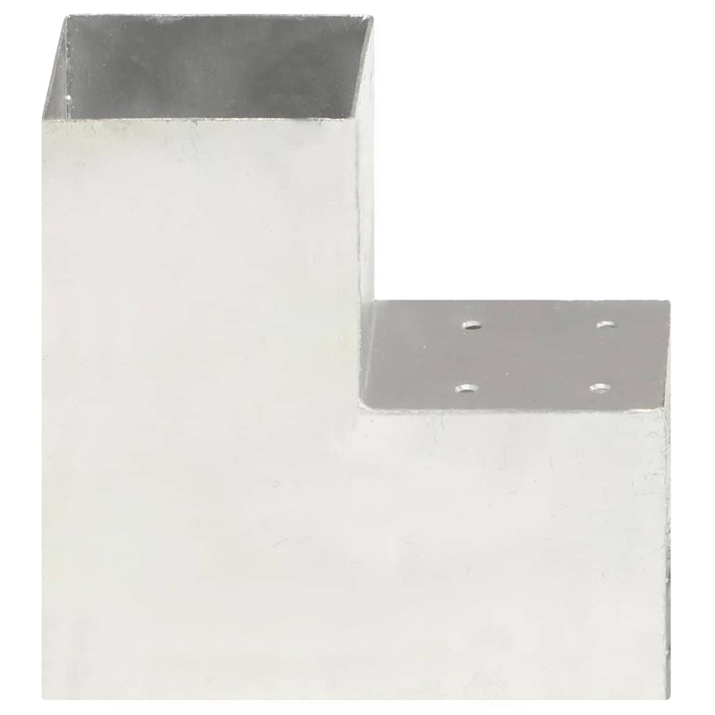 Load image into Gallery viewer, Vidaxl paalverbinding l-vorm 101x101 mm gegalvaniseerd metaal

