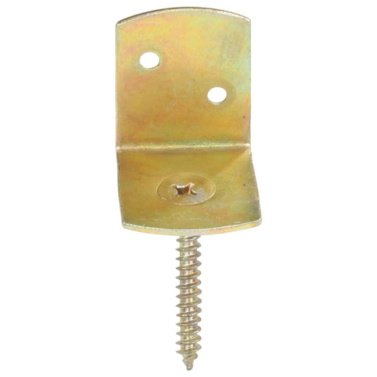 Vidaxl hekpaneelbeugels 4 st l-vorm gegalvaniseerd metaal