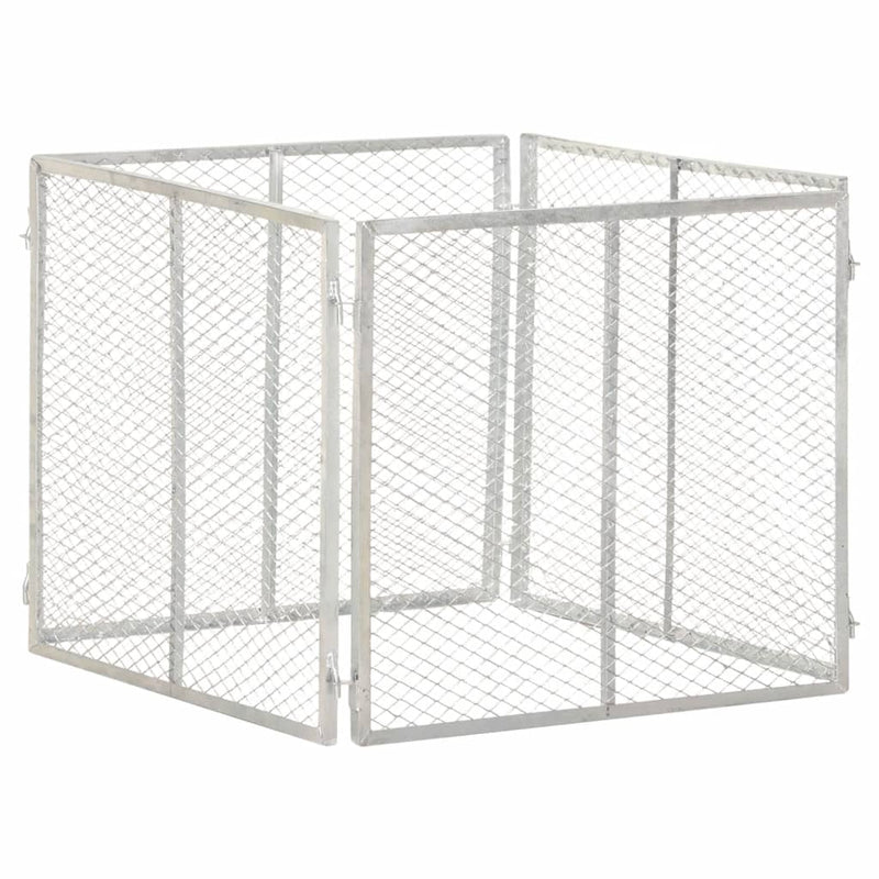 Cargue la imagen en el visor de la galería, Vidaxl compostbak 85x85x70 cm gegalvaniseerd staal
