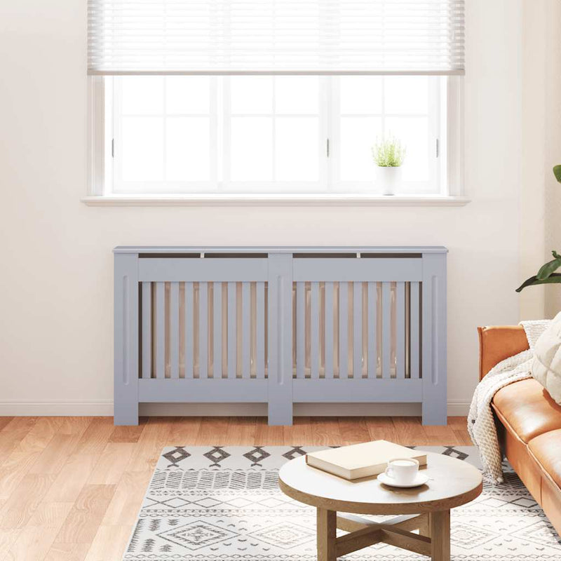 Load image into Gallery viewer, Vidaxl radiatorombouw 152x19x81,5 cm mdf antraciet

