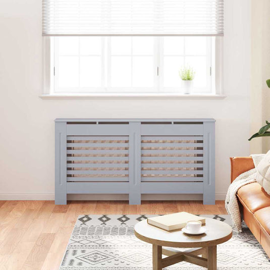 Vidaxl radiatorombouw 152x19x81,5 cm mdf antraciet