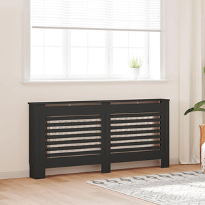 Vidaxl radiatorombouw 172x19x81,5 cm mdf zwart