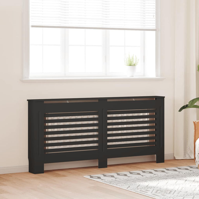 Load image into Gallery viewer, Vidaxl radiatorombouw 172x19x81,5 cm mdf zwart
