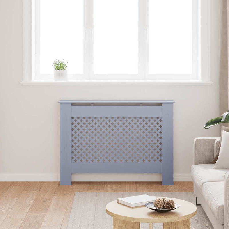 Load image into Gallery viewer, Vidaxl radiatorombouw 112x19x81,5 cm mdf antraciet
