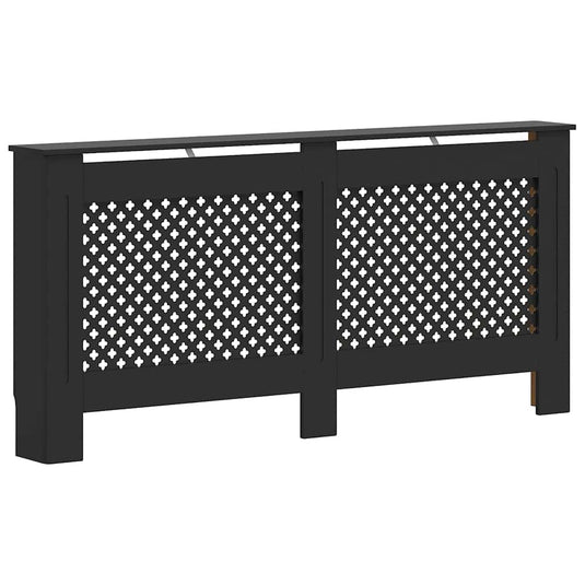 Vidaxl radiatorombouw 172x19x81,5 cm mdf zwart