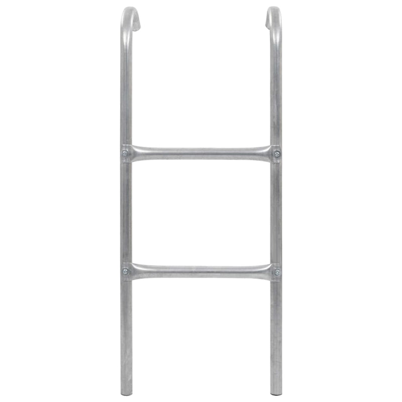 Load image into Gallery viewer, Vidaxl trampolineladder met 2 sporten 72 cm staal zilverkleurig (geschikt voor 65 cm hoogte)
