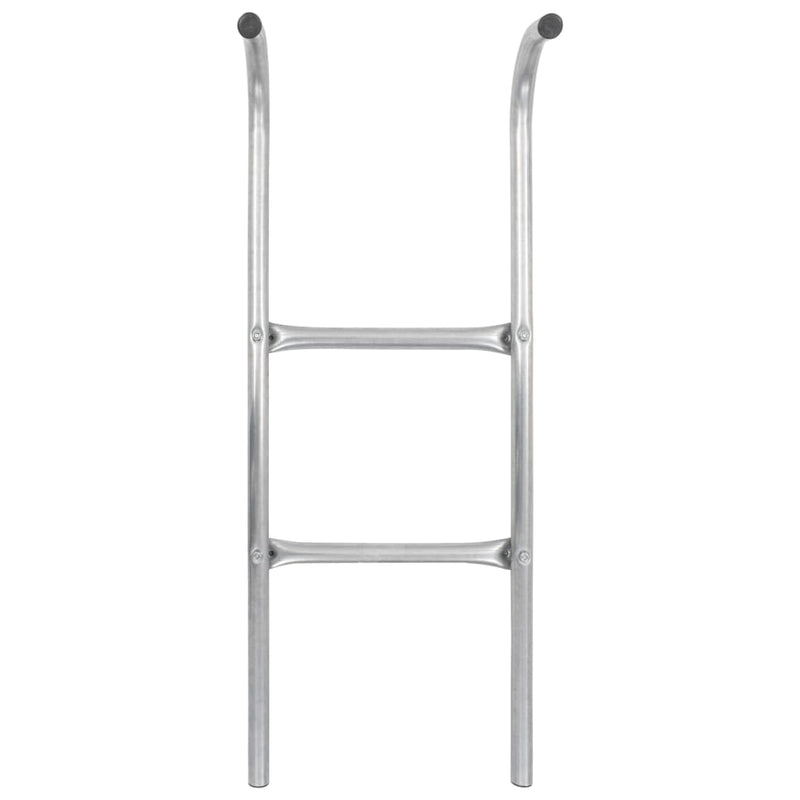 Load image into Gallery viewer, Vidaxl trampolineladder met 2 sporten 72 cm staal zilverkleurig (geschikt voor 65 cm hoogte)
