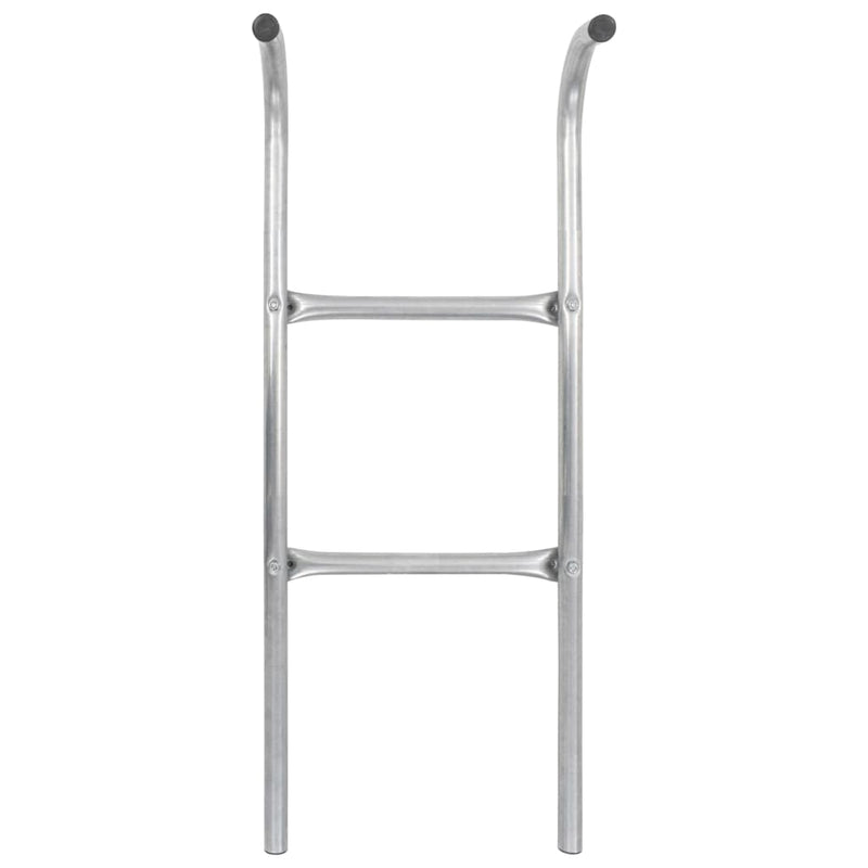 Load image into Gallery viewer, Vidaxl trampolineladder met 2 sporten 102,6 cm staal zilverkleurig
