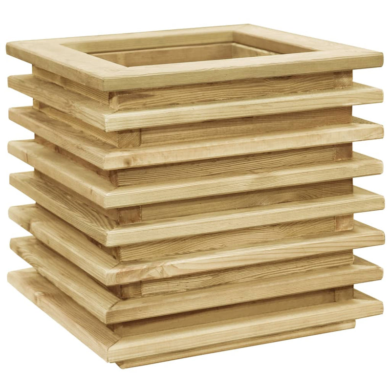 Load image into Gallery viewer, VidaXL Plantenbak verhoogd 50x50x40 cm geïmpregneerd grenenhout
