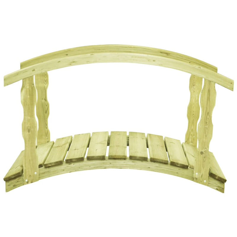 Load image into Gallery viewer, VidaXL Tuinbrug met leuning 170x74x105 cm geïmpregneerd grenenhout

