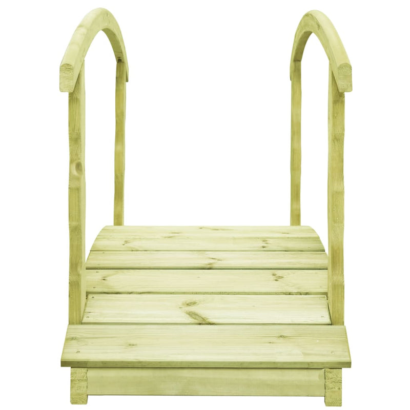 Load image into Gallery viewer, VidaXL Tuinbrug met leuning 170x74x105 cm geïmpregneerd grenenhout
