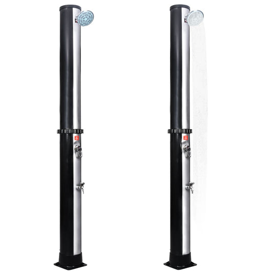 Vidaxl buitendouche solar met douchekop en kraan 40 l