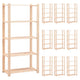 VidaXL Opbergrekken 5-laags 10 st 80x38x170 cm grenenhout 250 kg