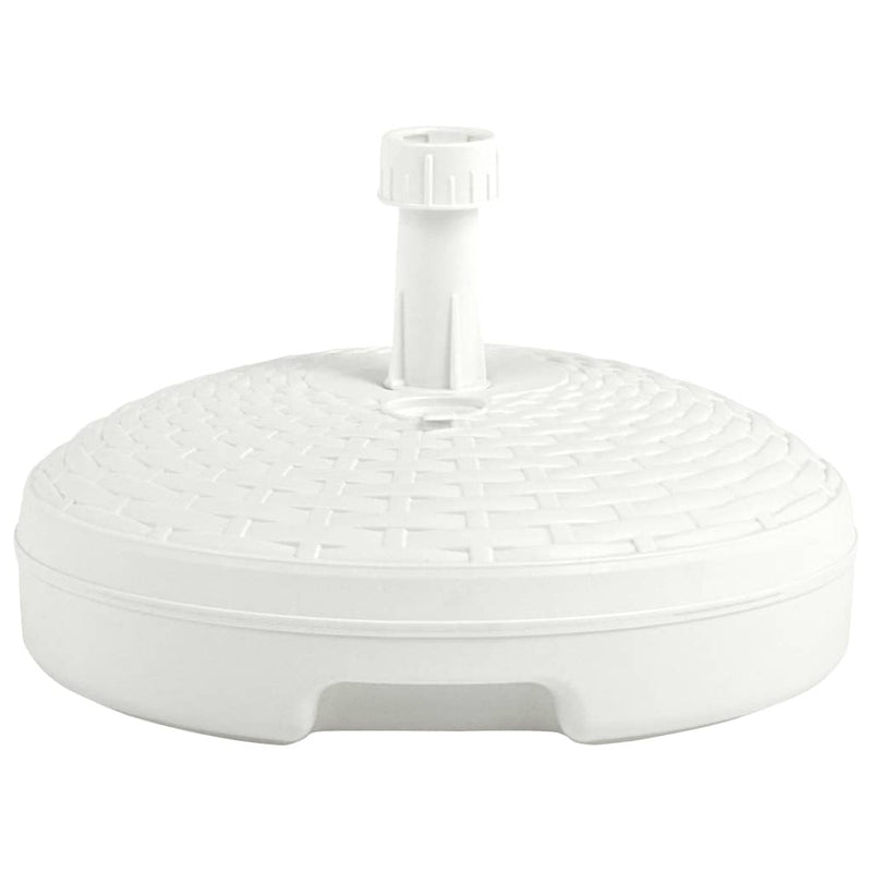 Load image into Gallery viewer, Vidaxl parasolvoet gevuld met zand water 20 l kunststof rattan wit
