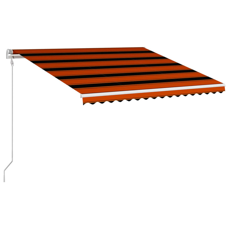 Load image into Gallery viewer, VidaXL Luifel automatisch uittrekbaar 400x300 cm oranje en bruin
