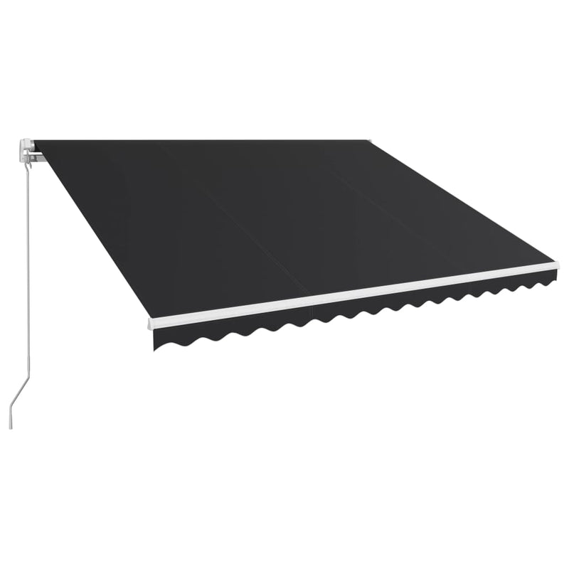 Load image into Gallery viewer, VidaXL Luifel handmatig uittrekbaar 400x300 cm antraciet
