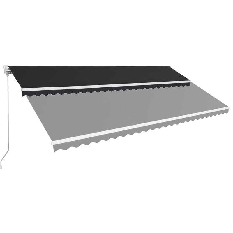Load image into Gallery viewer, VidaXL Luifel handmatig uittrekbaar 600x300 cm antraciet
