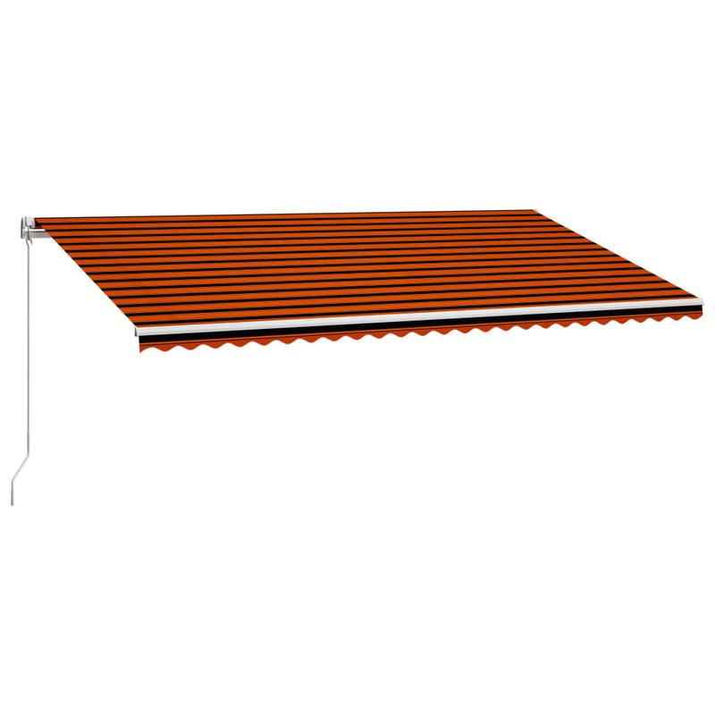 Load image into Gallery viewer, VidaXL Luifel handmatig uittrekbaar 600x300 cm oranje en bruin
