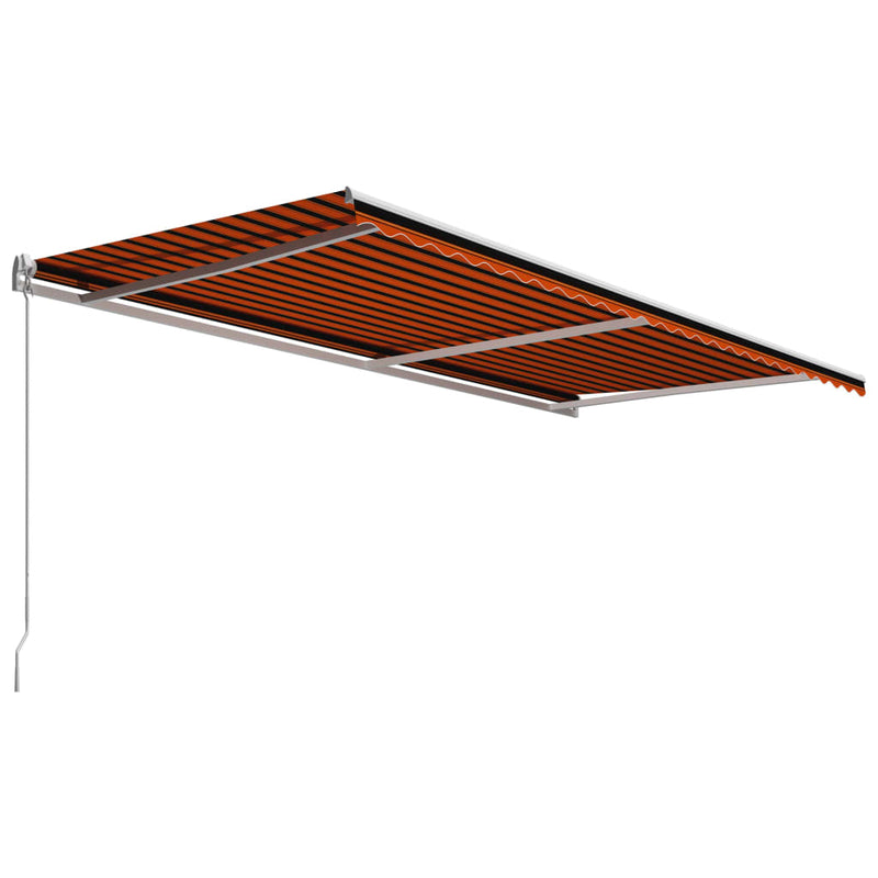 Load image into Gallery viewer, VidaXL Luifel handmatig uittrekbaar 600x300 cm oranje en bruin
