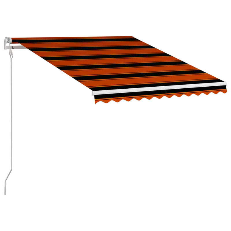 Load image into Gallery viewer, VidaXL Luifel automatisch uittrekbaar 350x250 cm oranje en bruin
