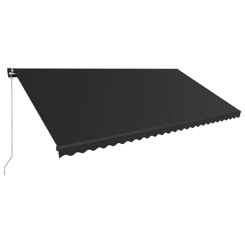 Load image into Gallery viewer, VidaXL Luifel handmatig uittrekbaar met LED 600x300 cm antraciet
