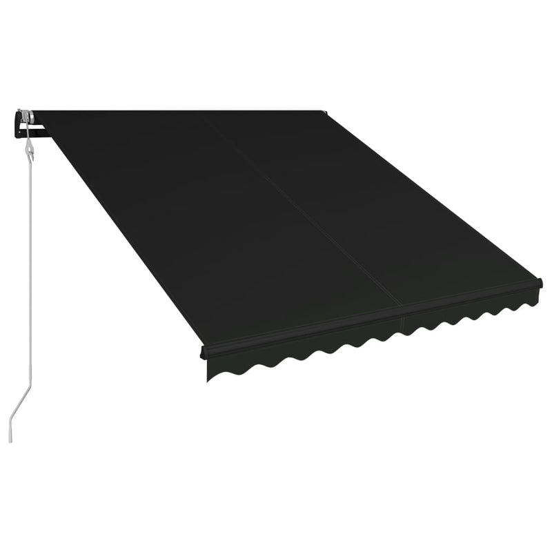 Load image into Gallery viewer, VidaXL Luifel uittrekbaar met windsensor en LED 350x250 cm antraciet
