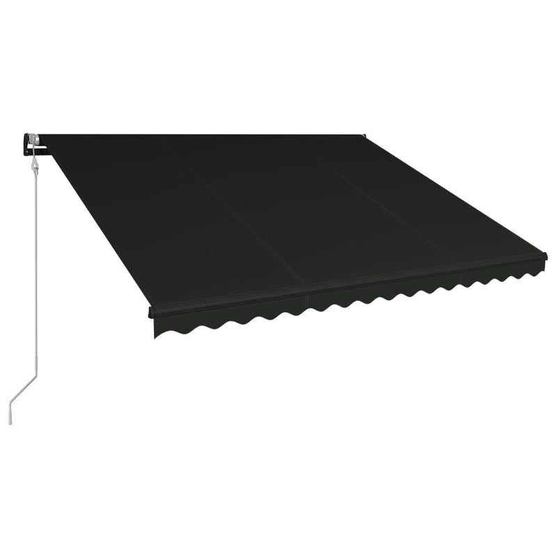 Load image into Gallery viewer, VidaXL Luifel uittrekbaar met windsensor en LED 450x300 cm antraciet
