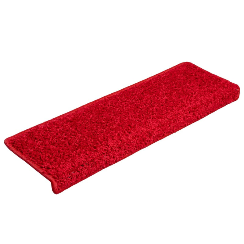 Load image into Gallery viewer, Vidaxl trapmatten 15 st 65x21x4 cm rood rechthoekige rand
